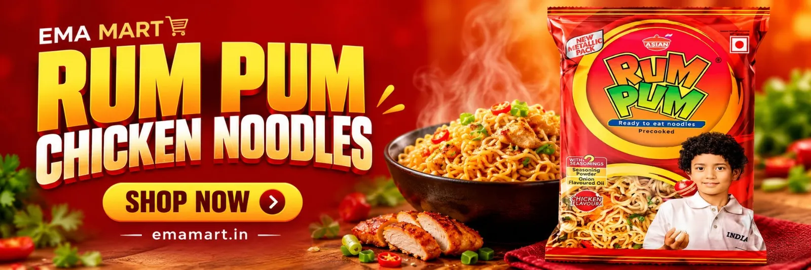 Rum Pum Chicken Noodles